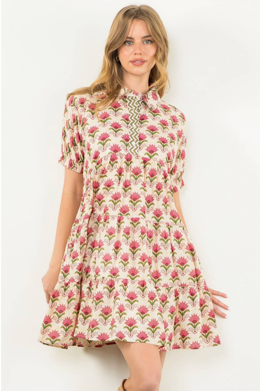 Liliana Floral Dress: THML