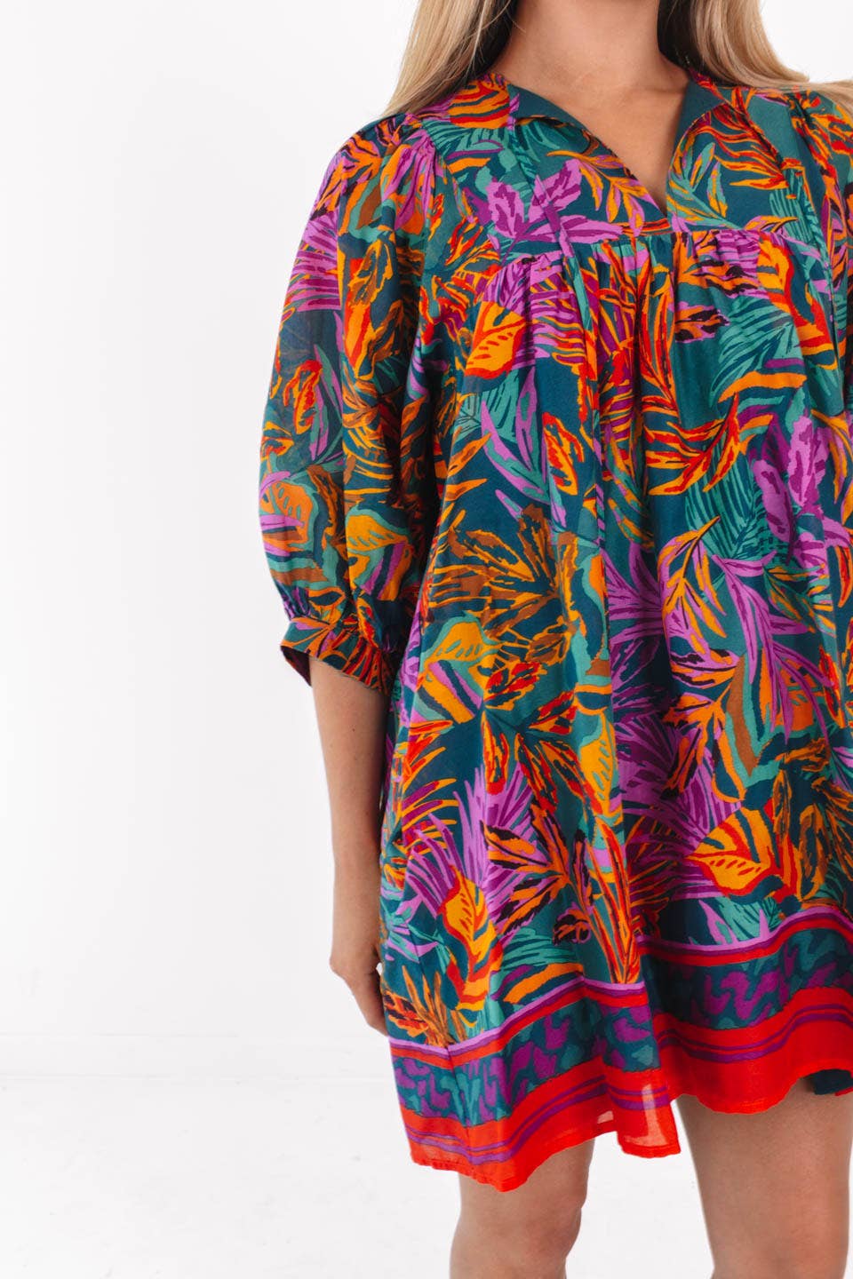 The Asher Puff Sleeve Dress: J.Marie Collection