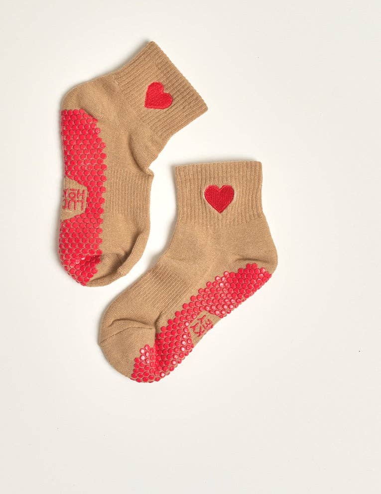 The Harlow Heart Pilates Socks
