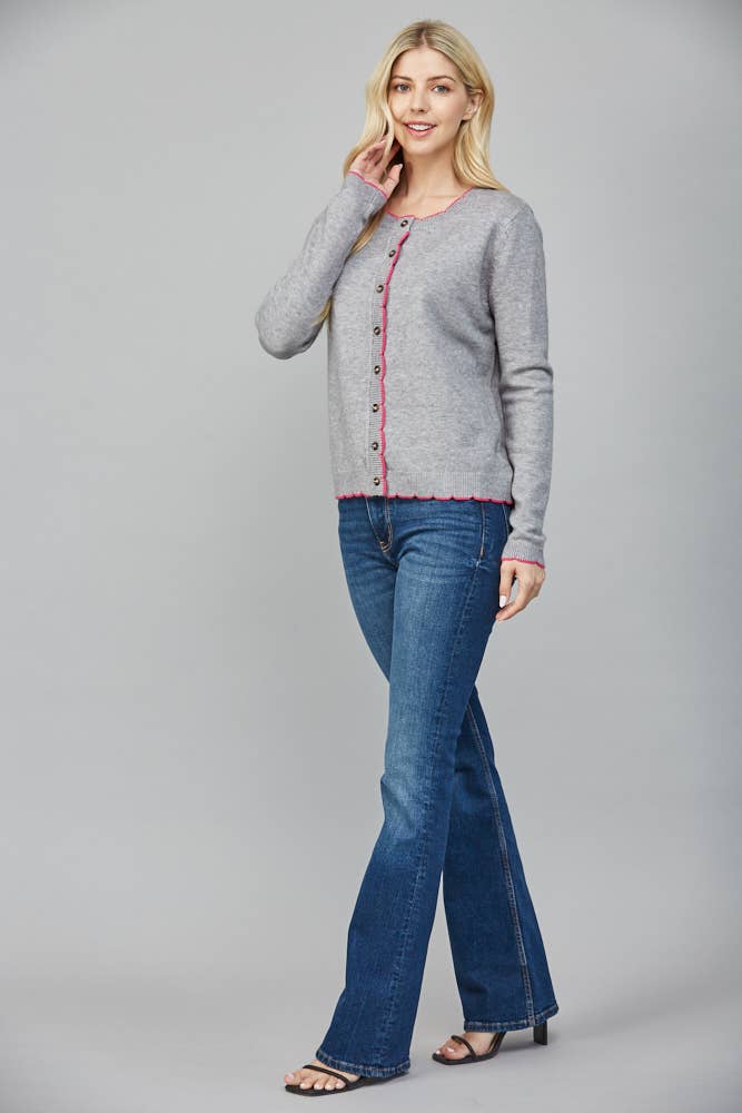 Swift Contrast Edge Cardigan