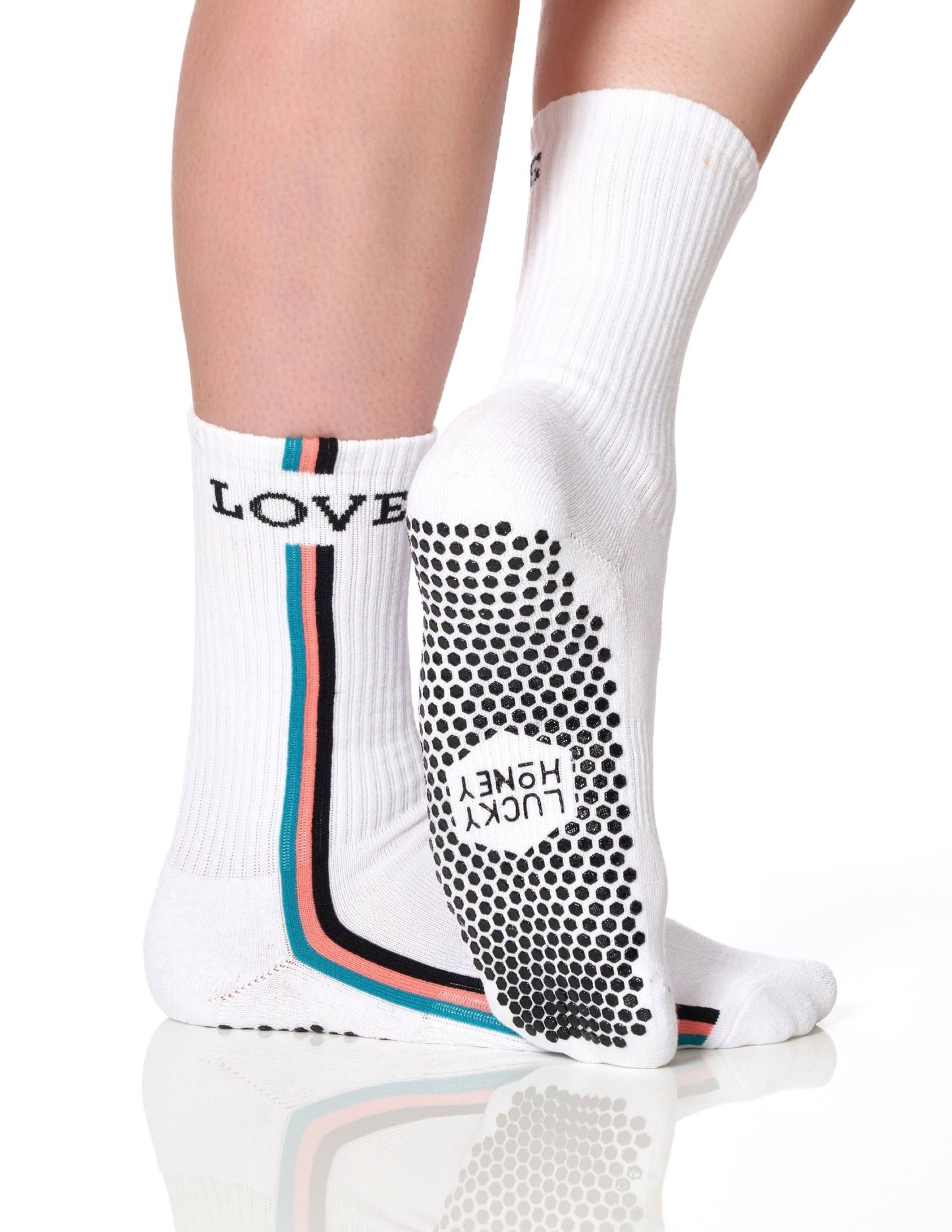 The Retro Love Pilates Socks