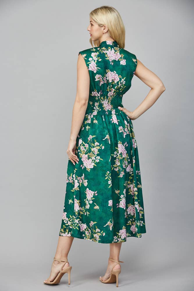 Kenzie Zip Front Floral Dress