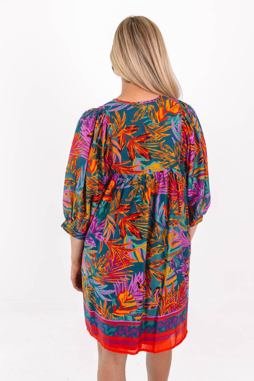 The Asher Puff Sleeve Dress: J.Marie Collection