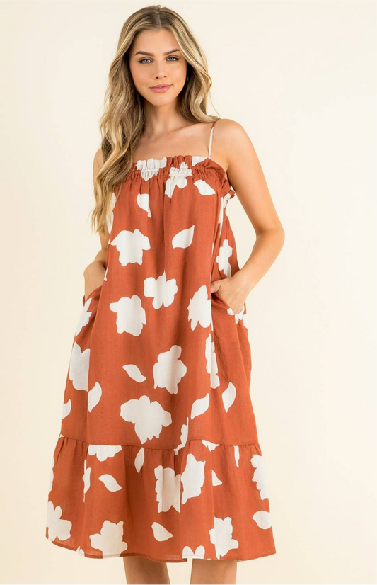Daydreamer Cloud Print Dress: THML