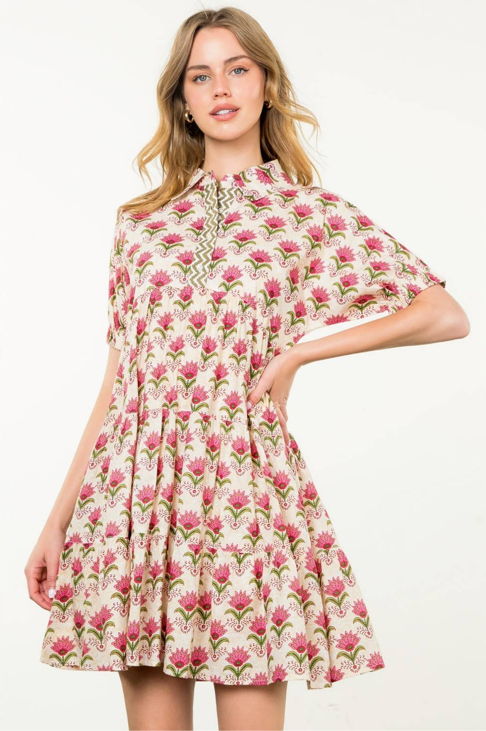 Liliana Floral Dress: THML