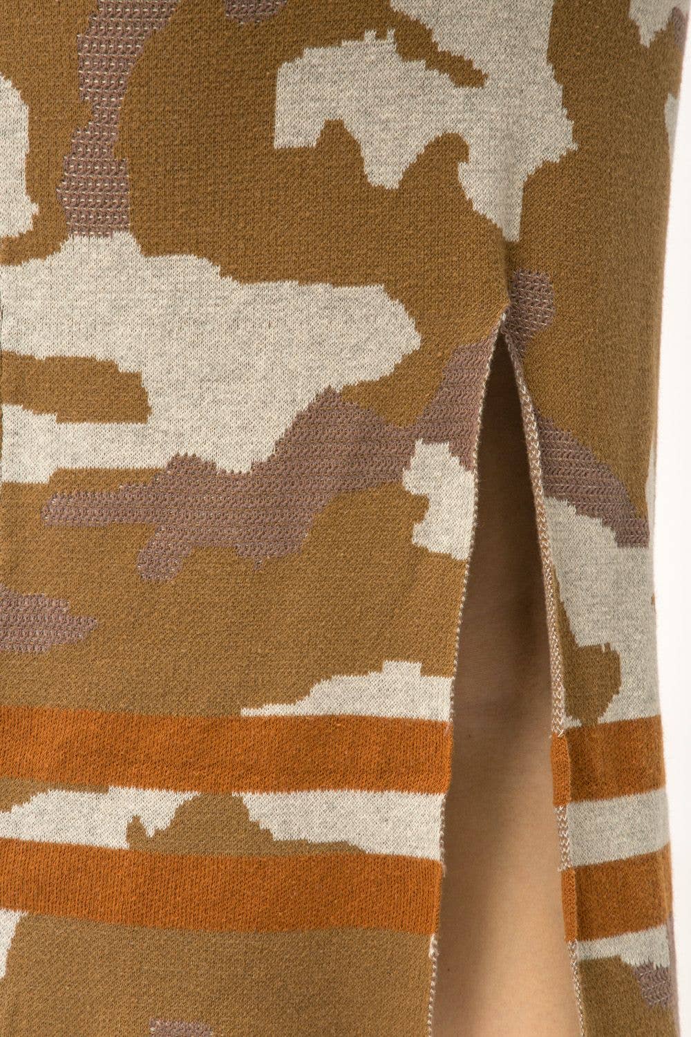 Cate Camo Sweater Skirt