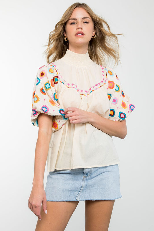 The G.O.A.T. Embroidered Top-THML