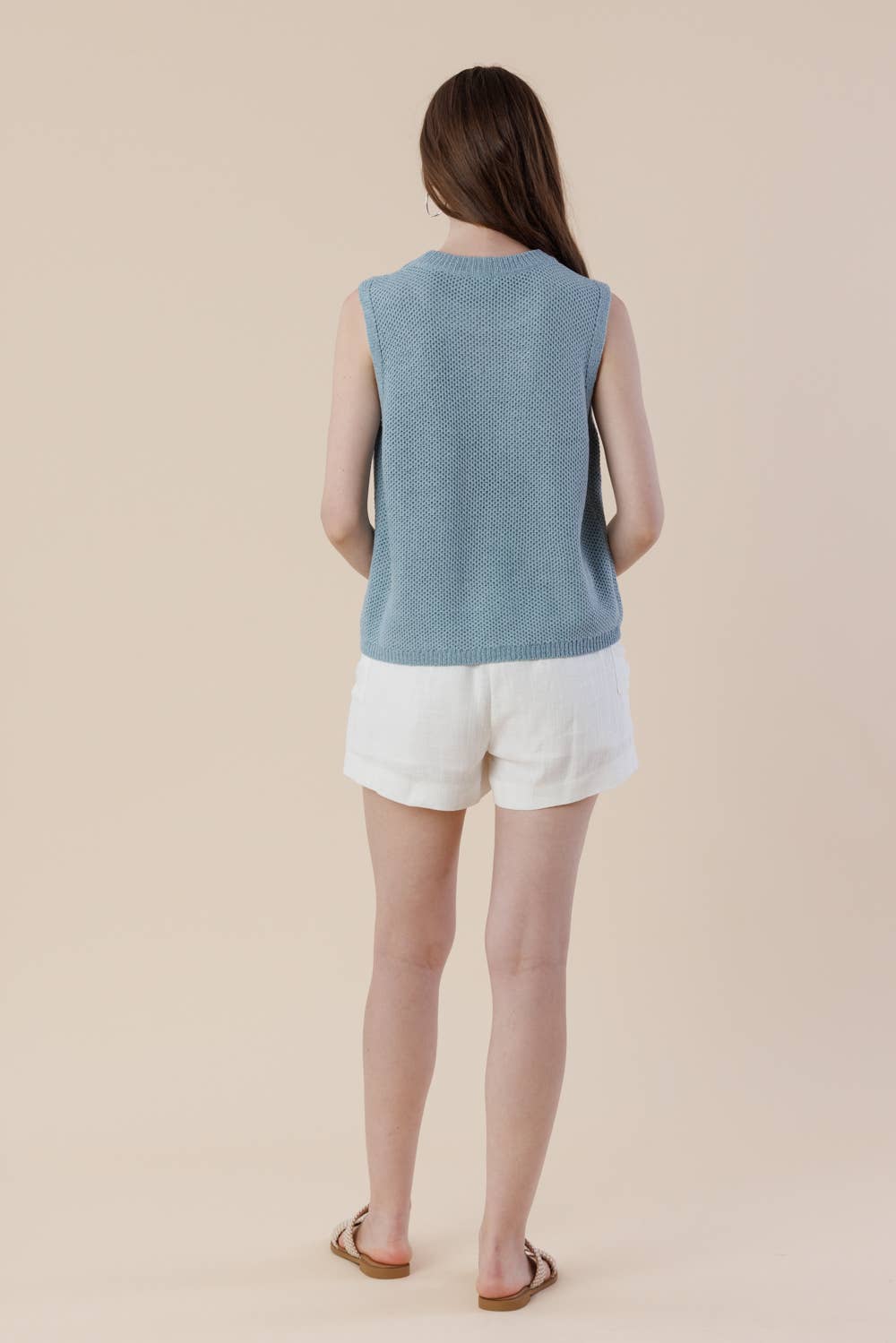 Carla Embroidery Sweater Tank