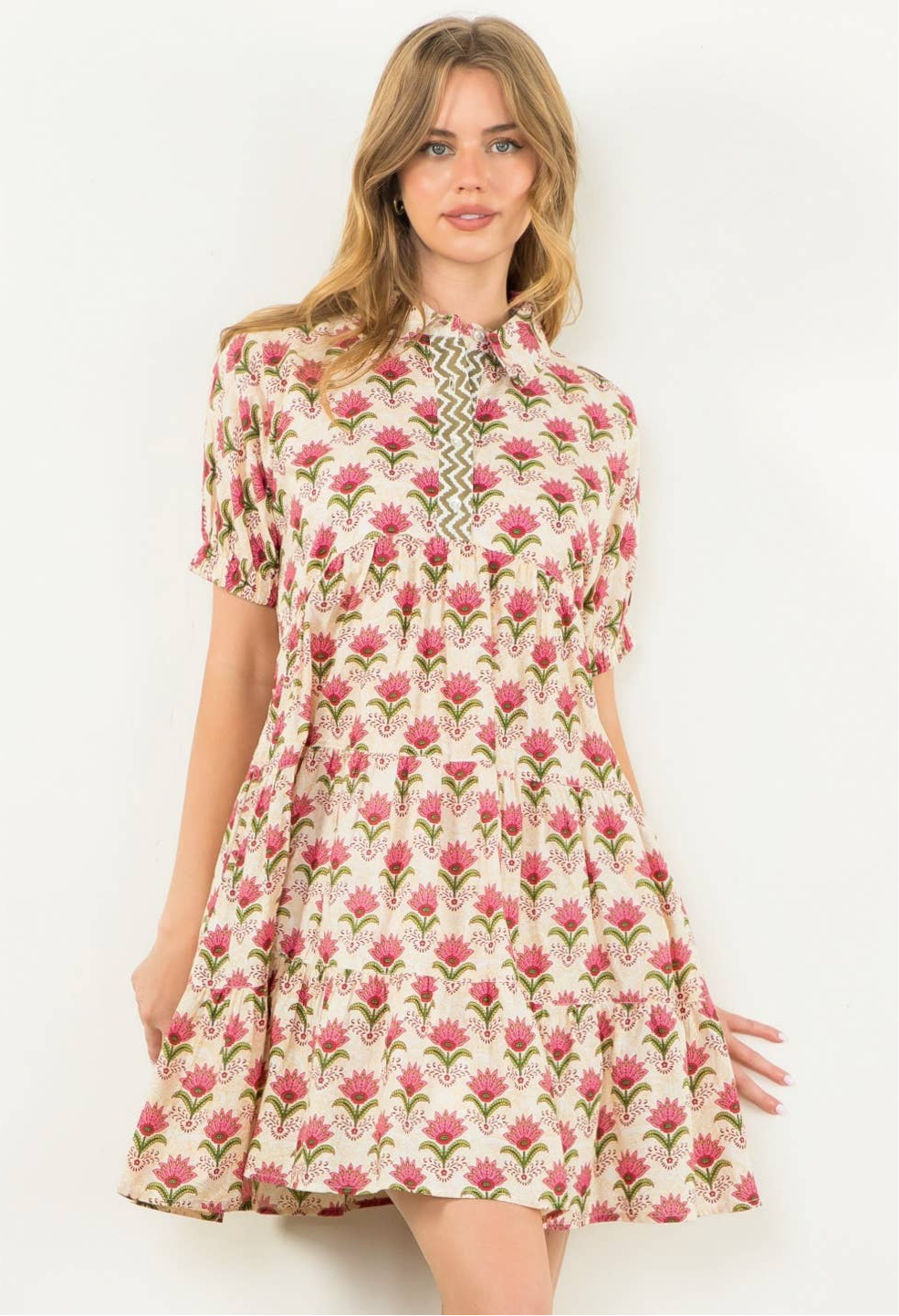 Liliana Floral Dress: THML