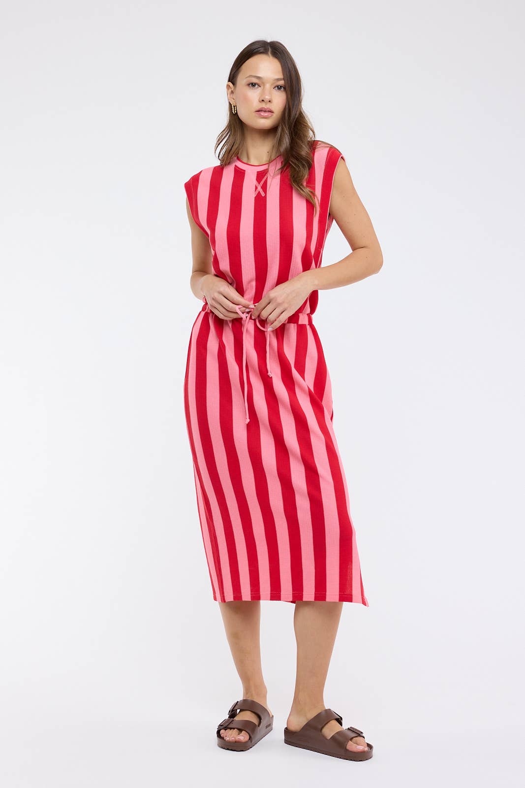 Presley Striped Midi Dress