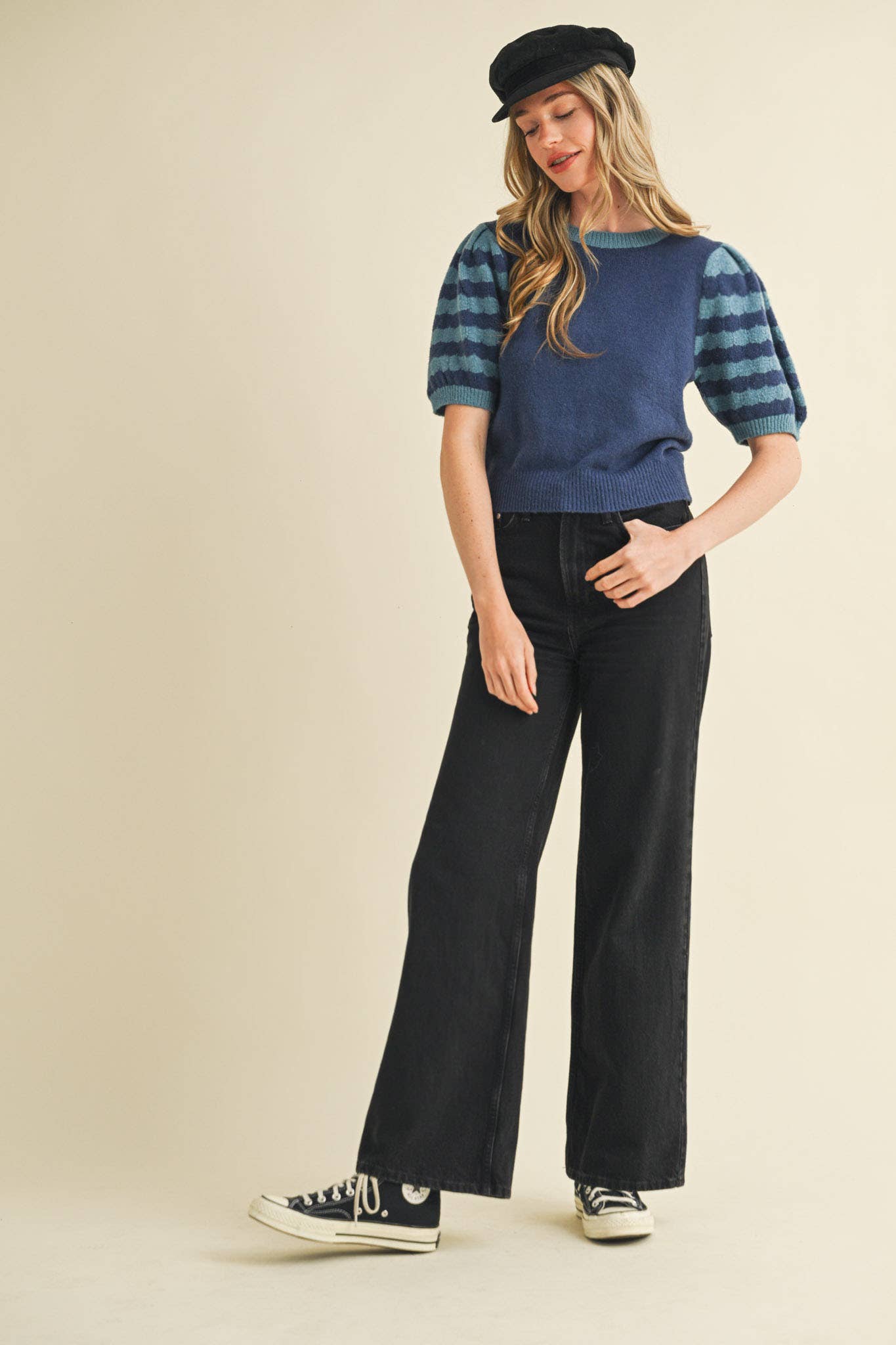 Indy Striped Sweater Top
