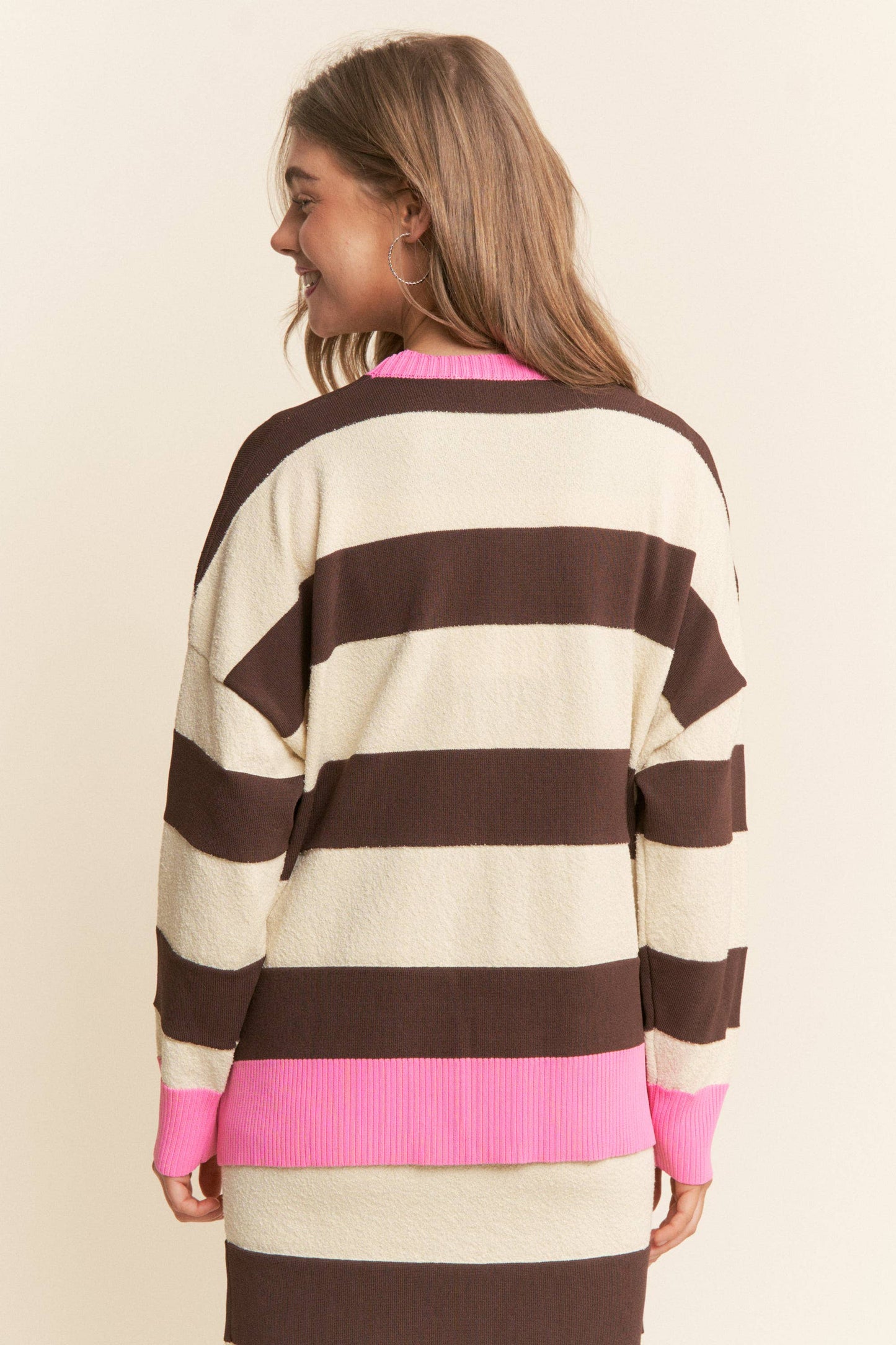 The Lisa Striped Soft Knit Sweater