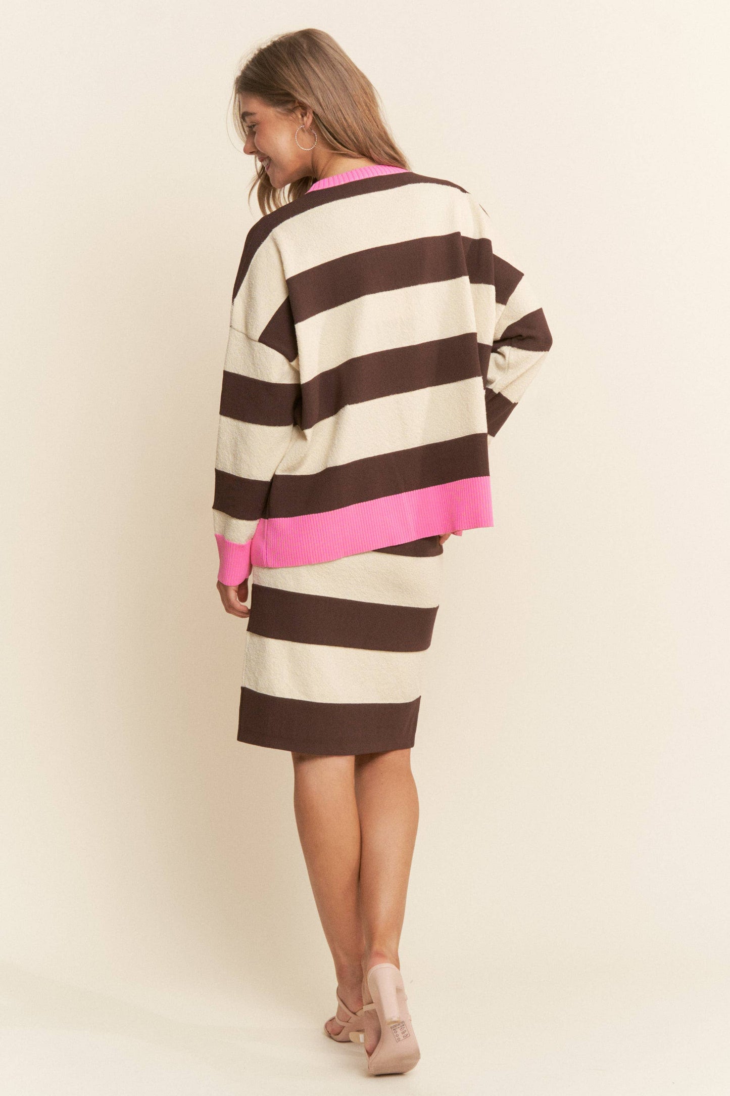 The Lisa Striped Soft Knit Sweater