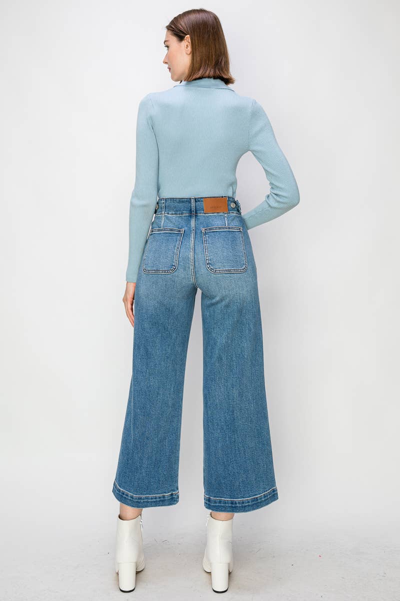 Dani High Rise Wide Leg Denim-Artemis Vintage