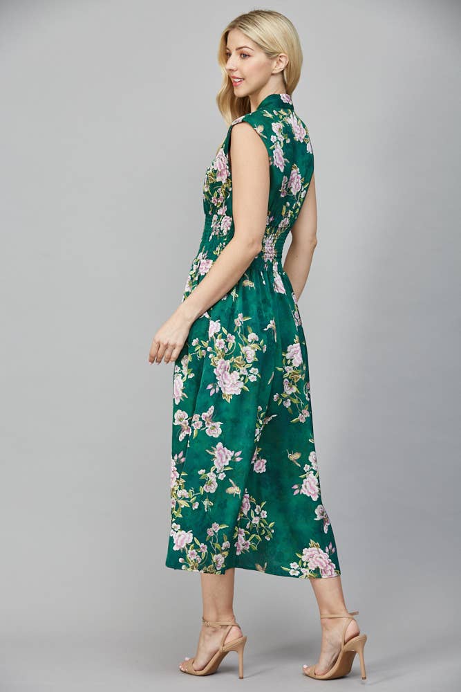 Kenzie Zip Front Floral Dress