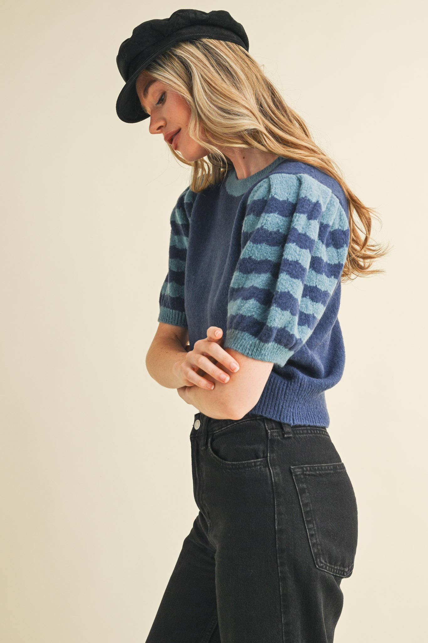 Indy Striped Sweater Top
