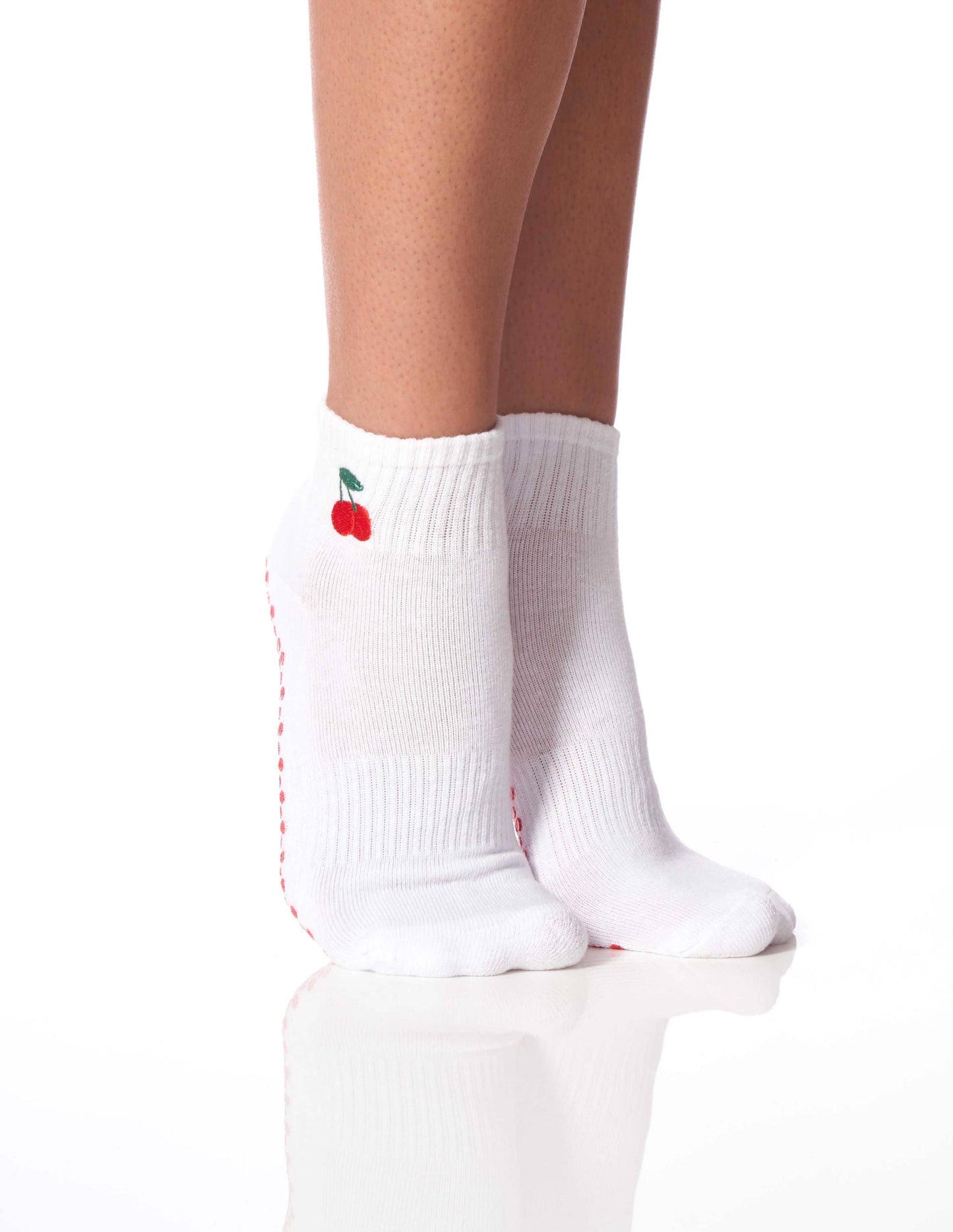 The Harlow Cherries Pilates Socks