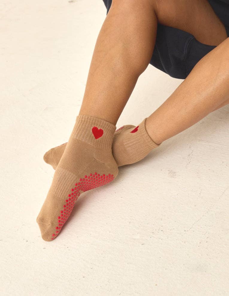The Harlow Heart Pilates Socks