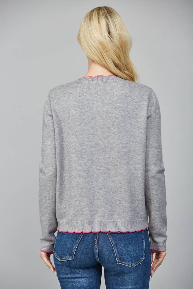 Swift Contrast Edge Cardigan