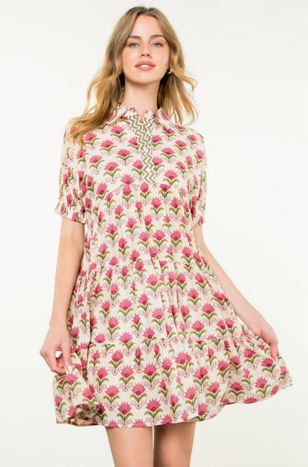Liliana Floral Dress: THML