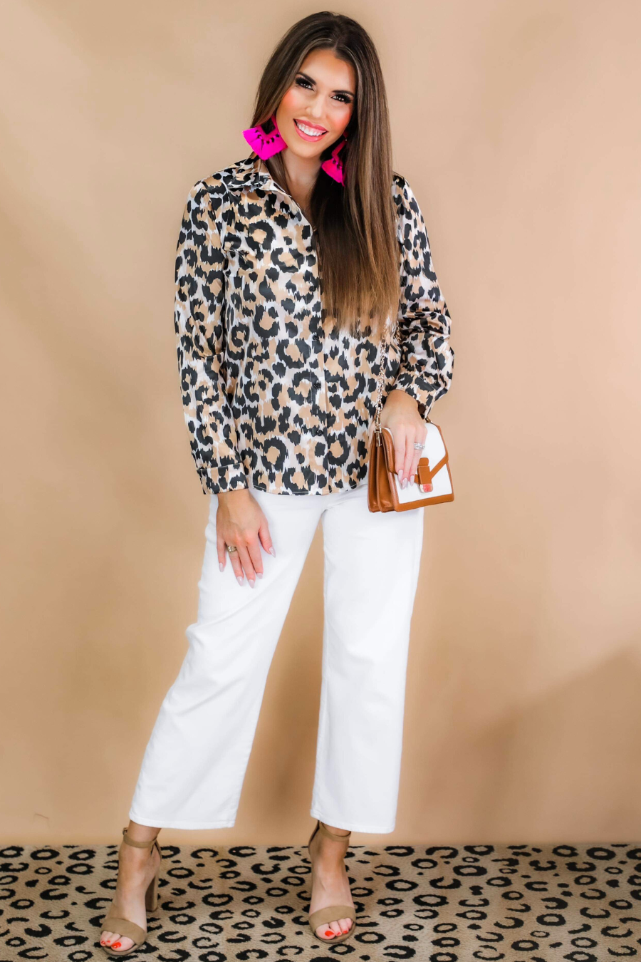 All Yours Leopard Silky Top