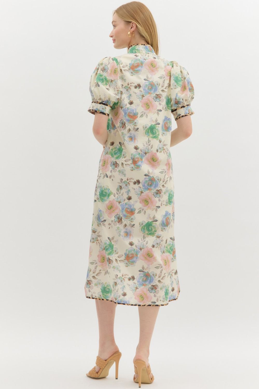 Just a Touch Leopard Accent Dress