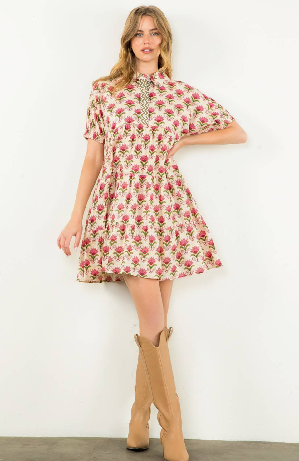 Liliana Floral Dress: THML