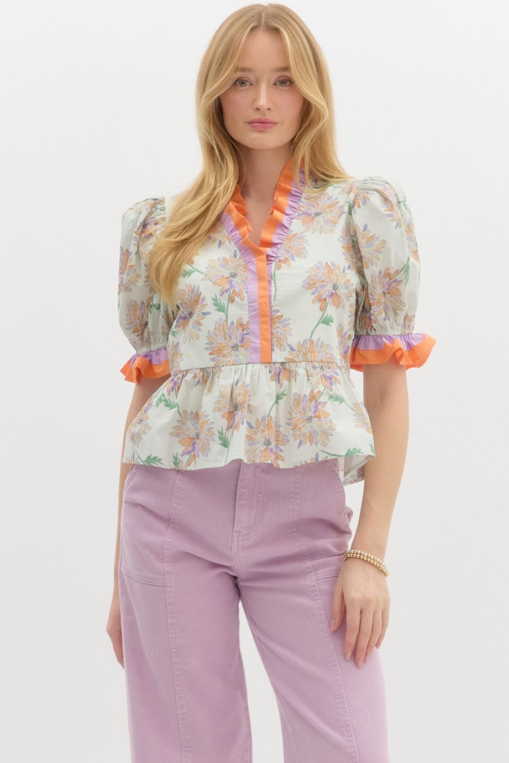 Faith Floral Top