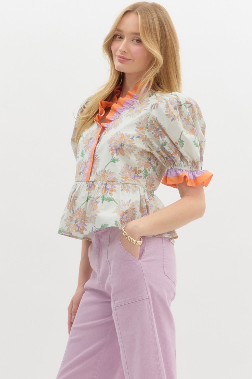 Faith Floral Top