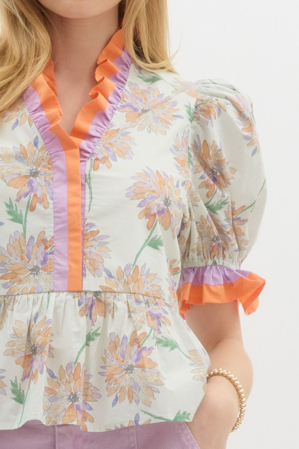 Faith Floral Top