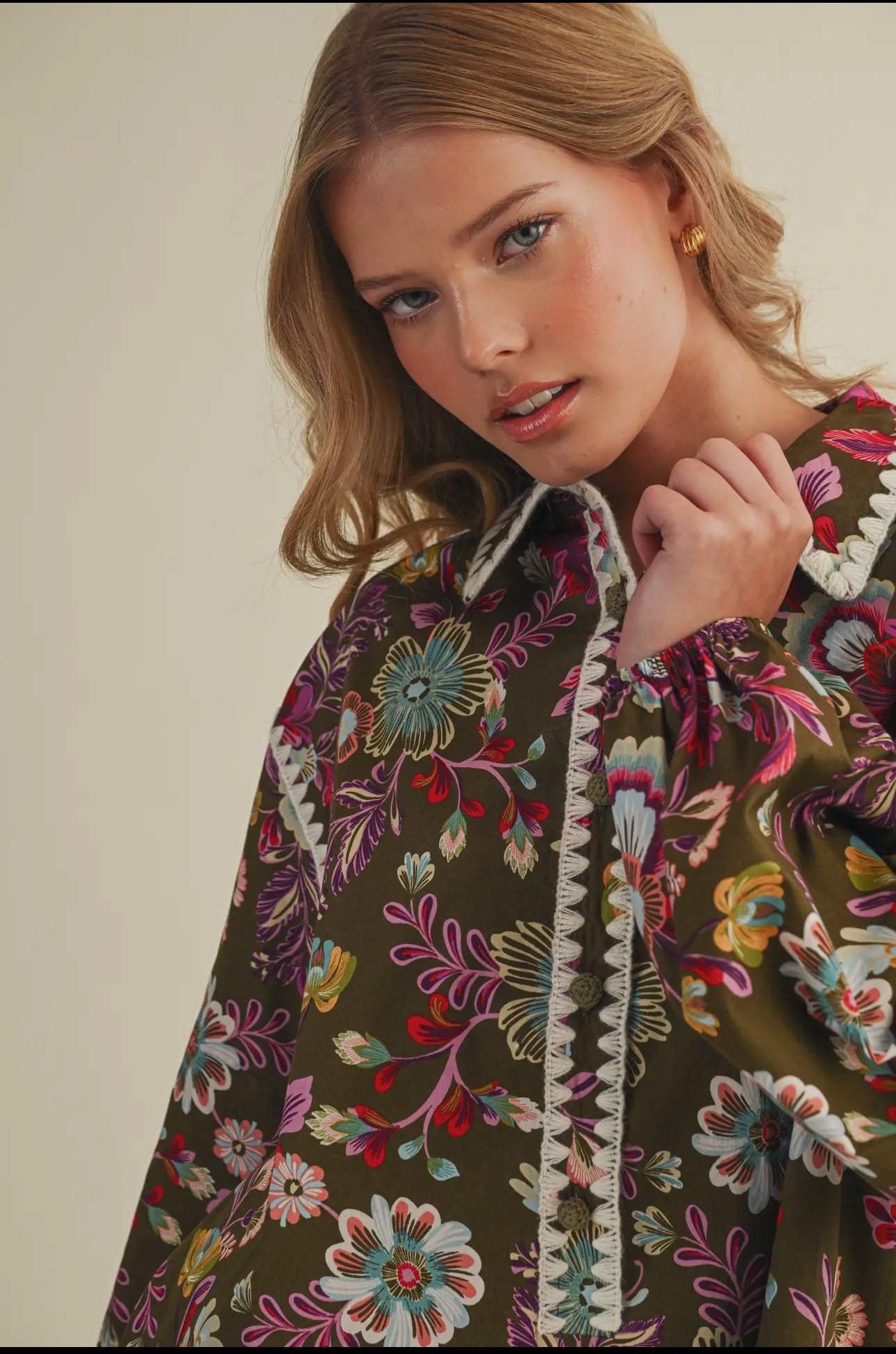 Avery Blanket Stitch Dress