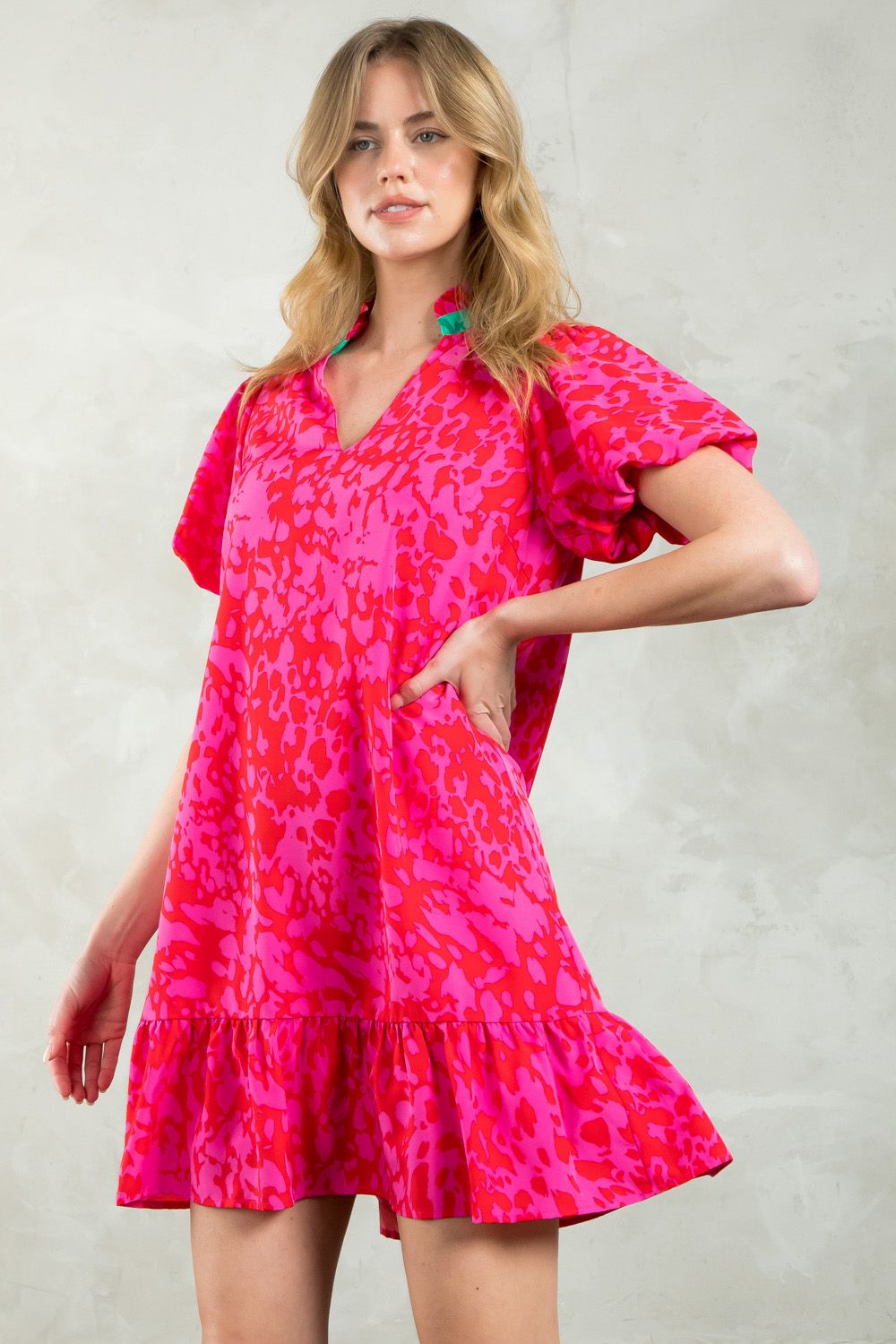 Everlong Color Contrasting Dress-THML