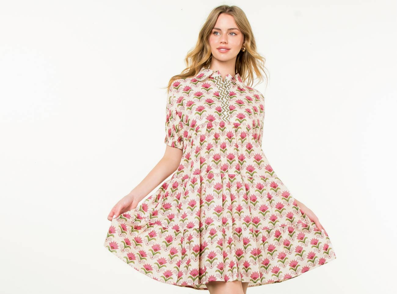 Liliana Floral Dress: THML
