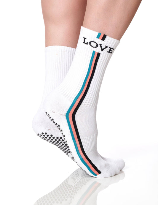 The Retro Love Pilates Socks