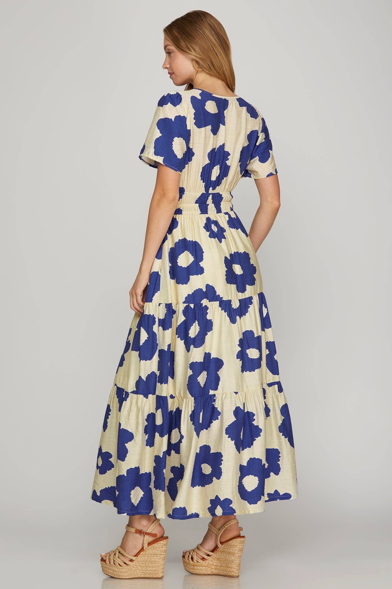 Heidi Floral Print Tiered Maxi Dress