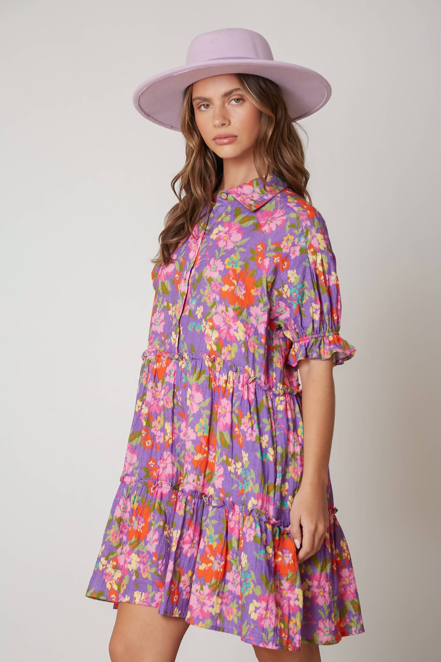 Georgia Floral Print Shirt Dress