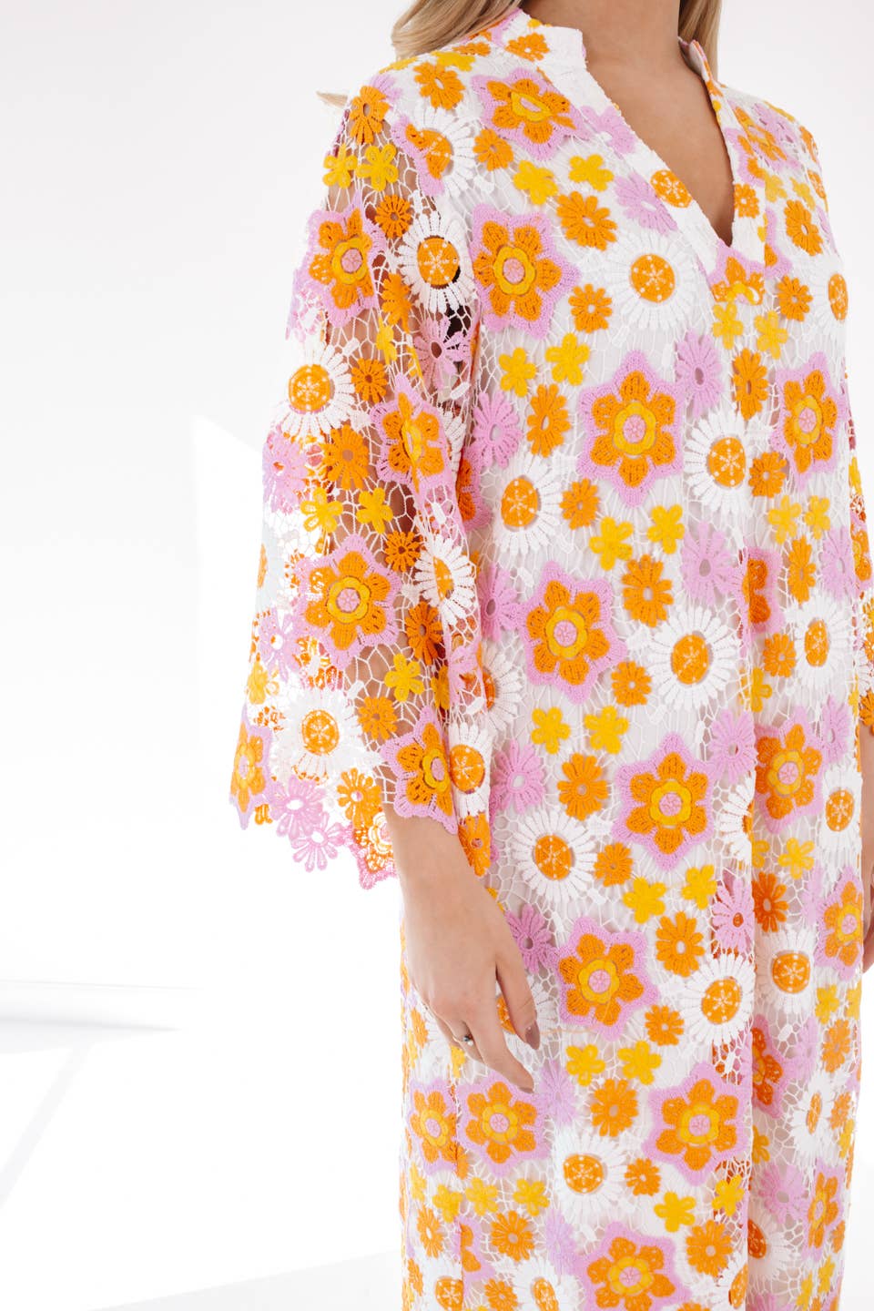 The Hali Lace Midi Dress: J. Marie Collections