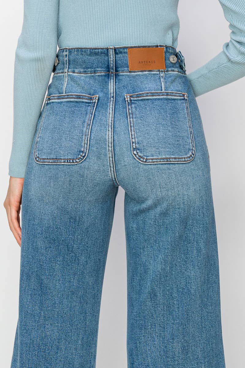 Dani High Rise Wide Leg Denim-Artemis Vintage