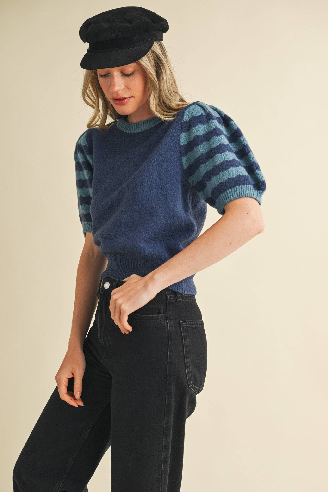 Indy Striped Sweater Top
