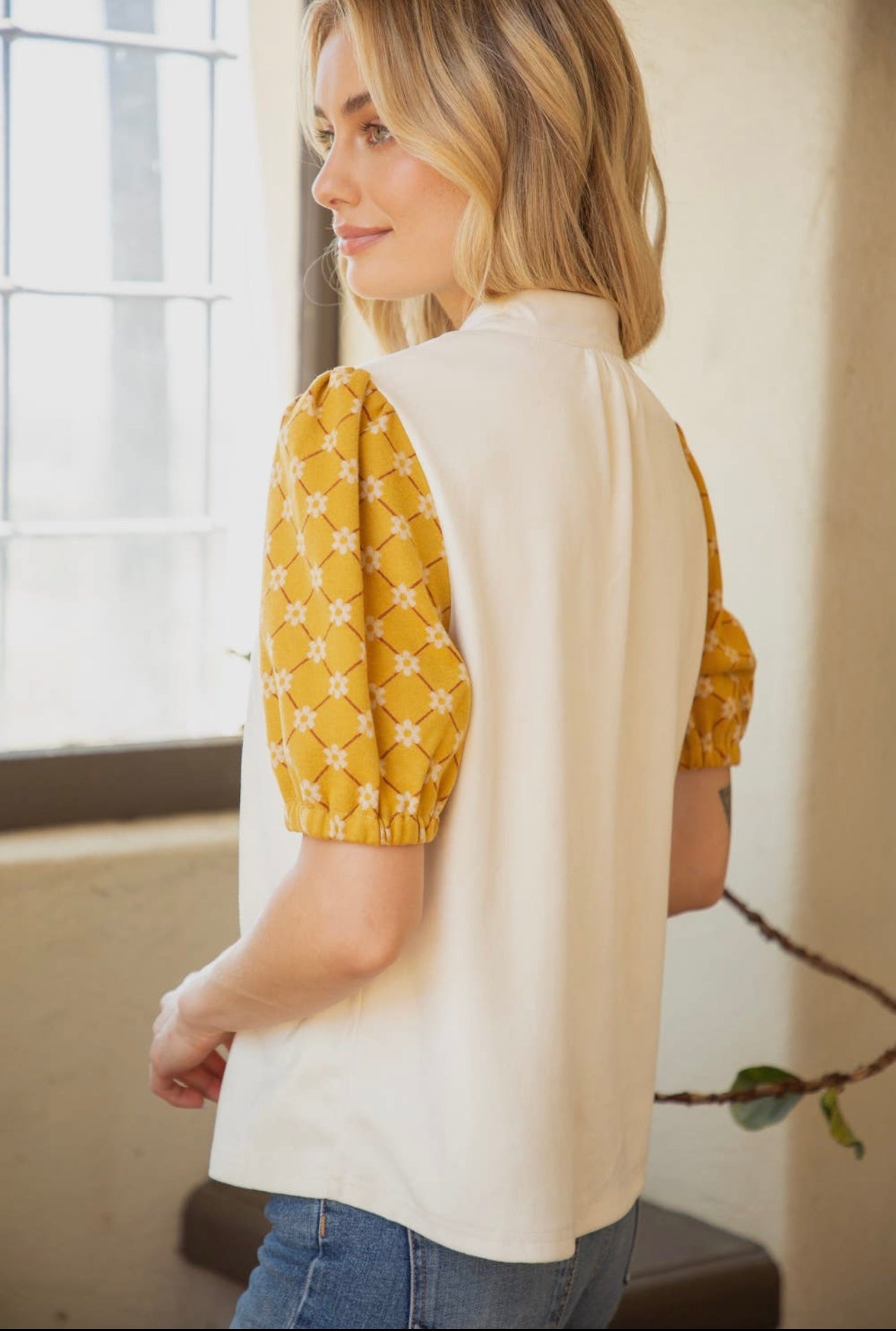 Sweetheart Tie Front Neck Suede Top