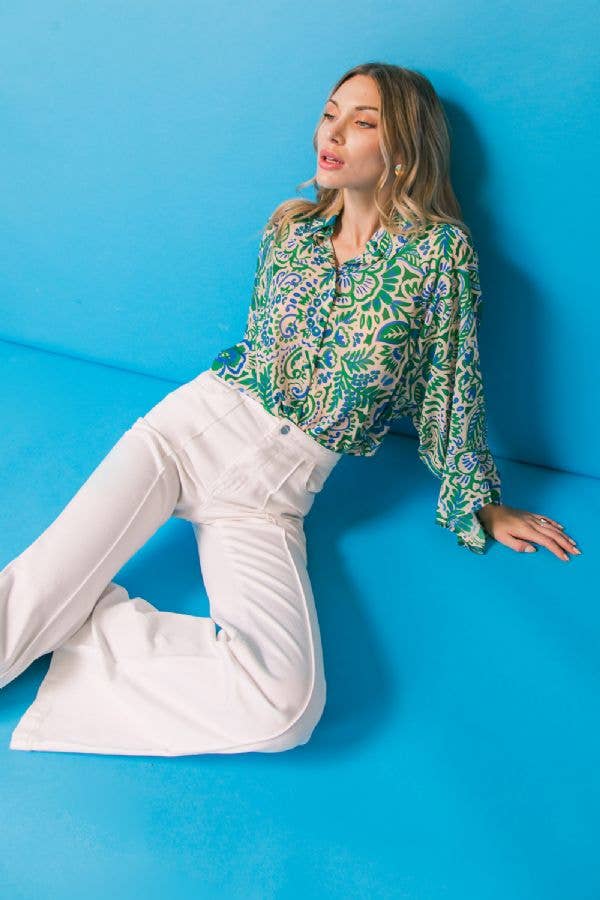 Nature’s Bounty Printed Top