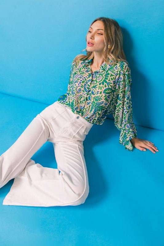 Nature’s Bounty Printed Top