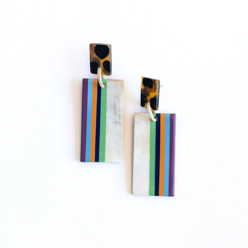Sullivan's Island Cabana Earrings-Sunshine Tienda