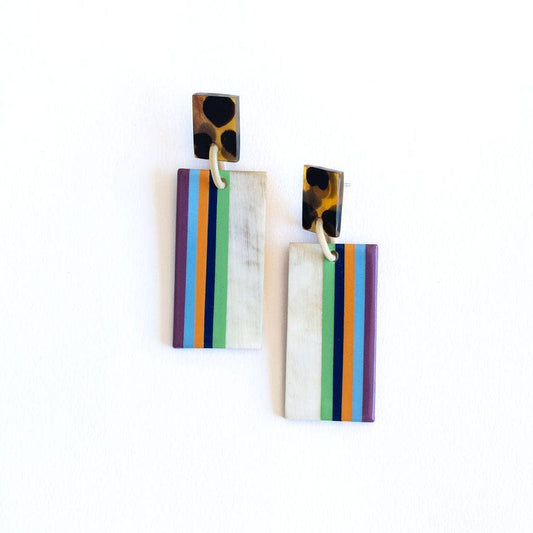 Sullivan's Island Cabana Earrings-Sunshine Tienda