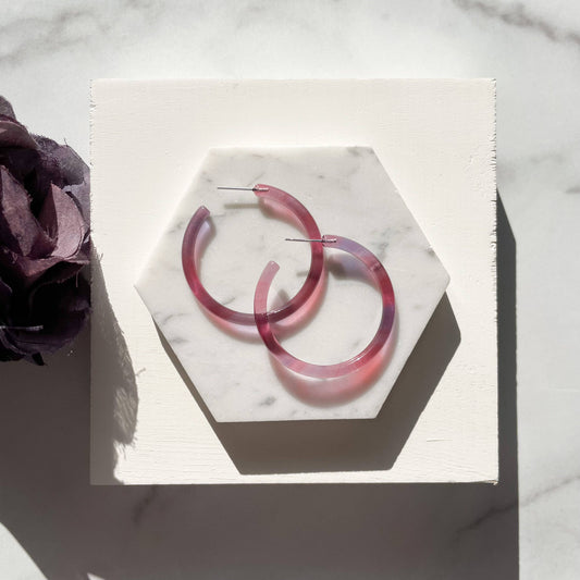 Berry Spell Hoop Earrings