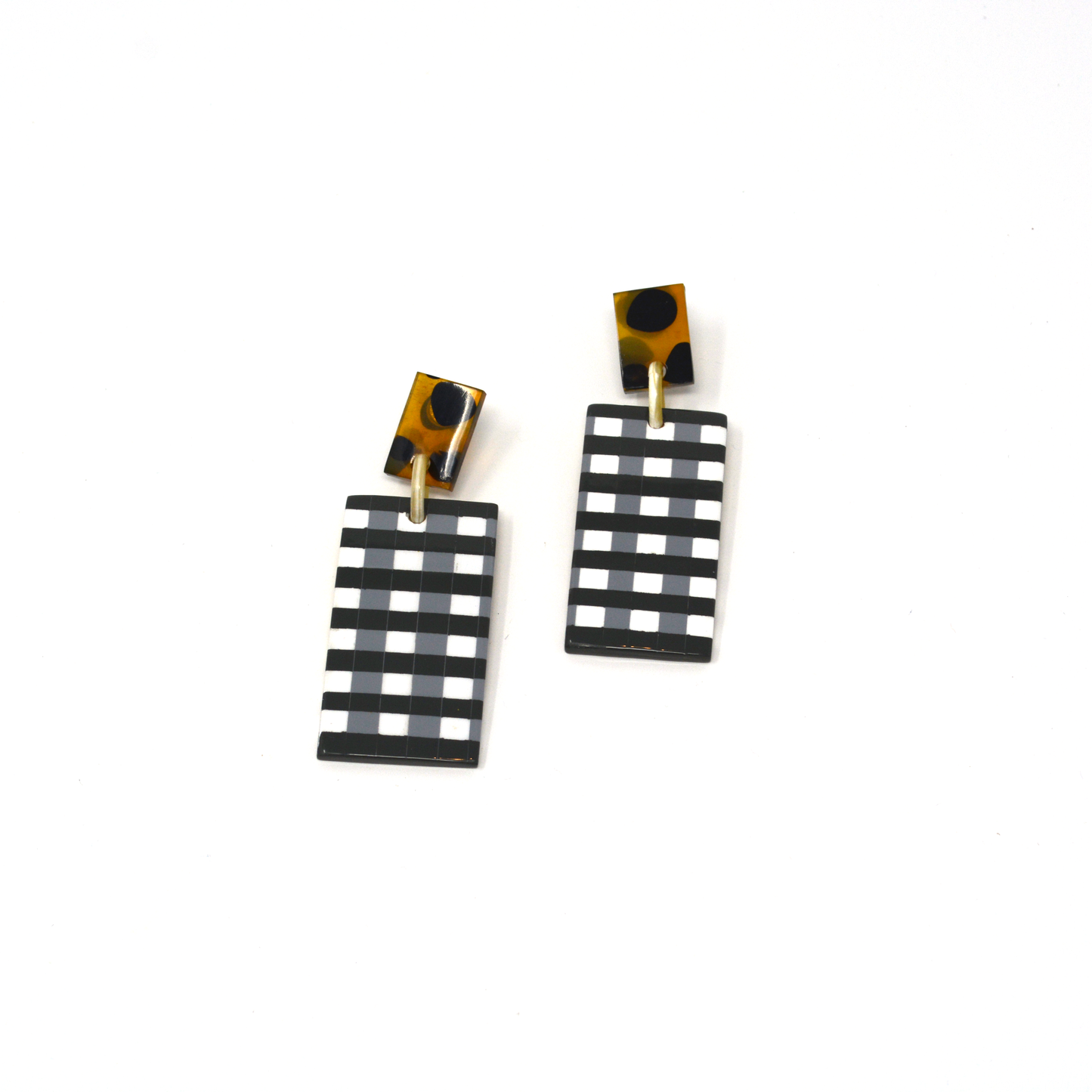 Gingham Cabana Earrings