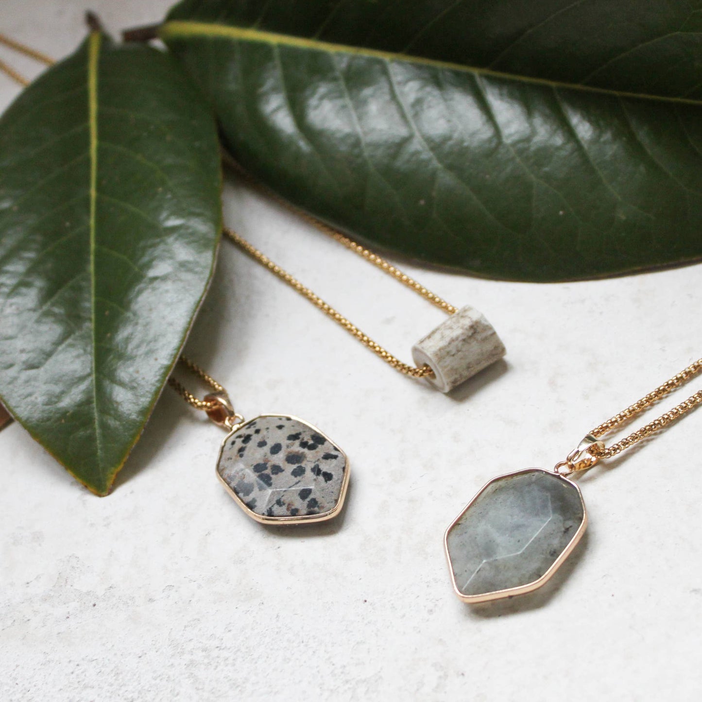 Labradorite Drop Pendant Necklace