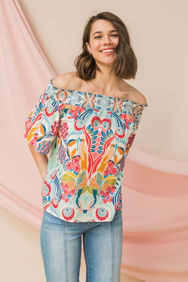 Bali Nights Printed Top