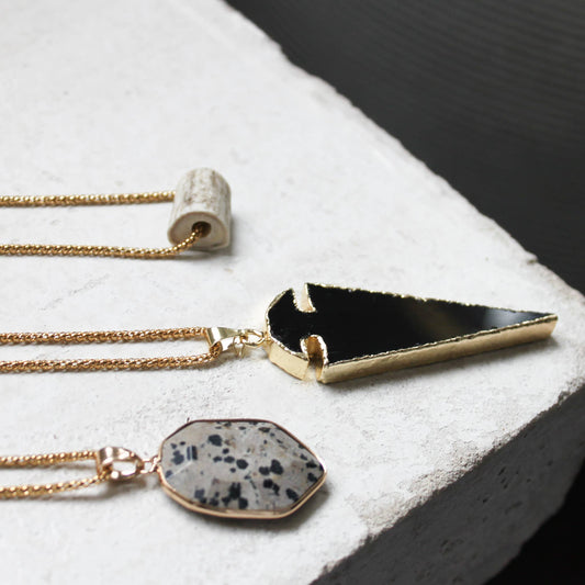 Dalmatian Jasper Pendant Necklace
