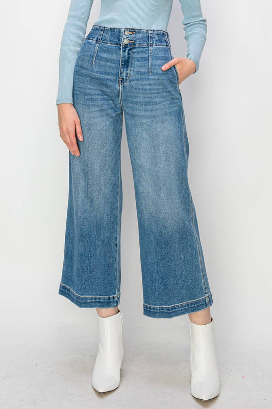 Dani High Rise Wide Leg Denim-Artemis Vintage